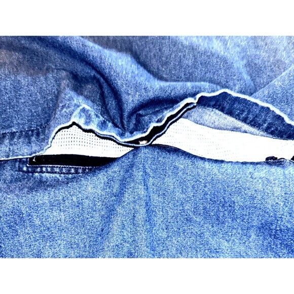 Vintage Remington Hunting Shacket Men's Large Denim with Game Pouch Pockets - Picture 9 of 12